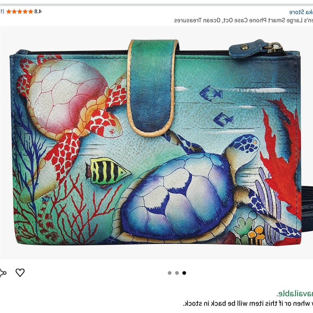 Colorful Parrot Print Women's Bag and matching wallet - Picture 3 of 11